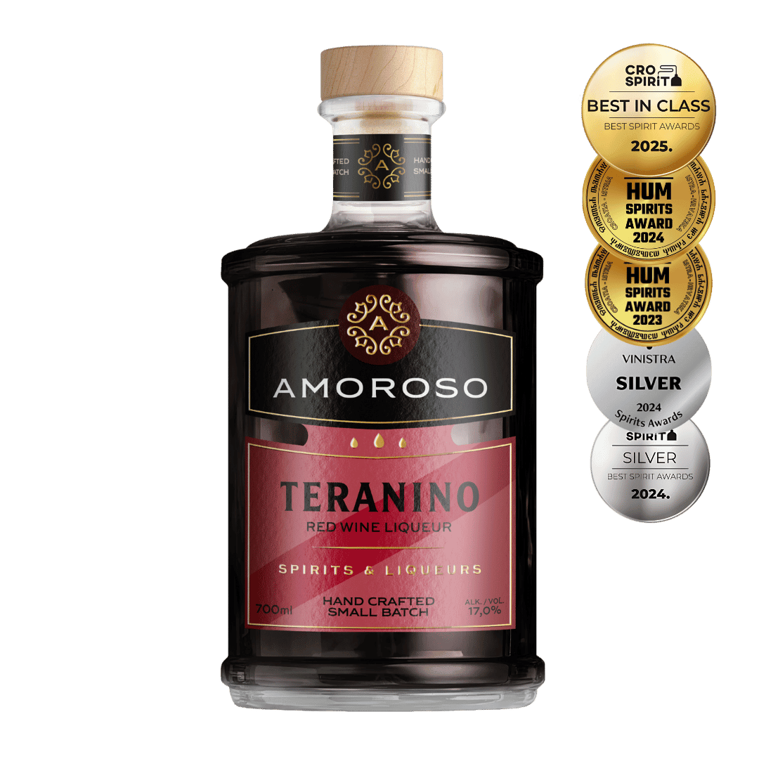 Boca Teranino liker od crnog vina destilerije Amoroso Spirits & Liqueurs